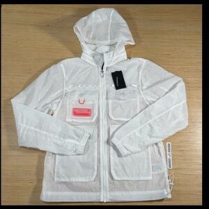 JORDAN 23 ENGINEERED BLACK INFRARED HOODED JACKET NWOT